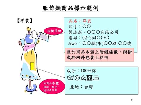 商品吊牌|商品標示法正確標示範例